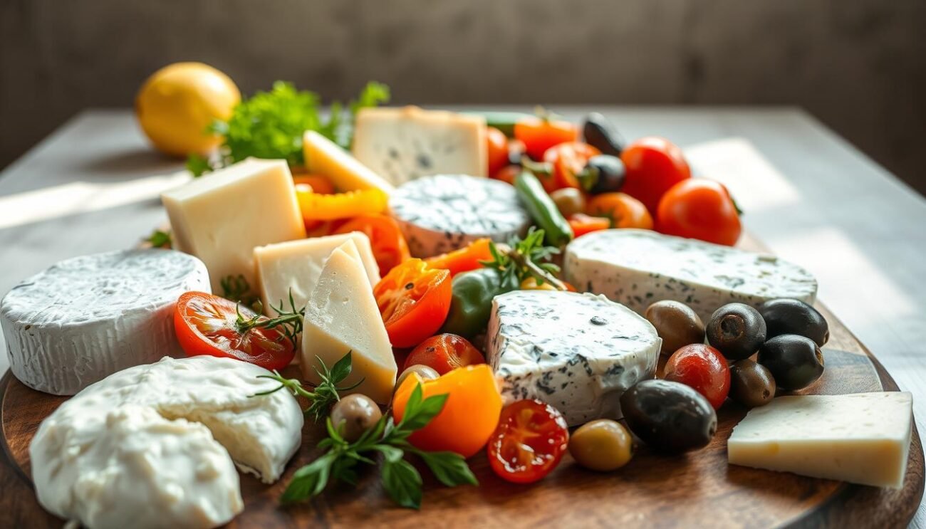 Combinazioni regionali di formaggi e verdure