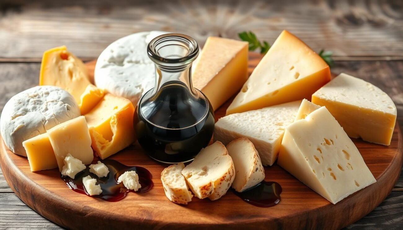 Formaggi italiani e aceto balsamico