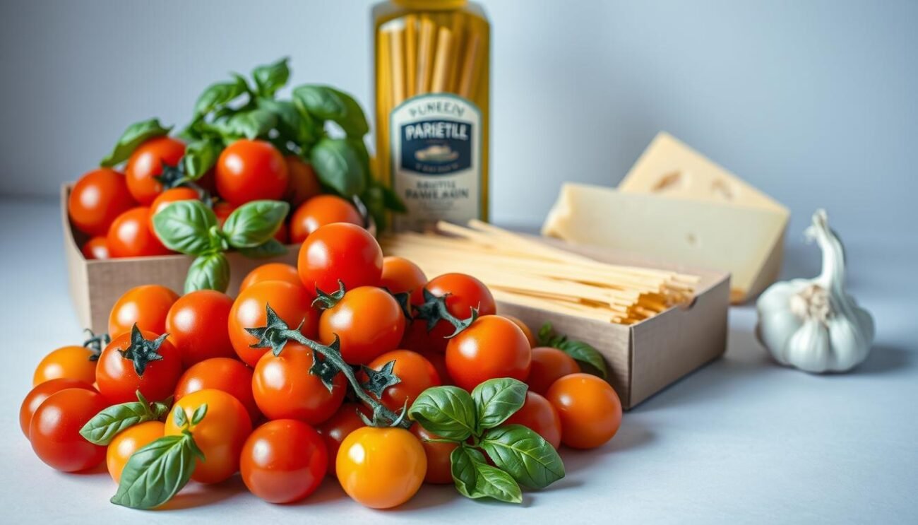 Ingredienti pasta pomodorini Ingredienti pasta pomodorini