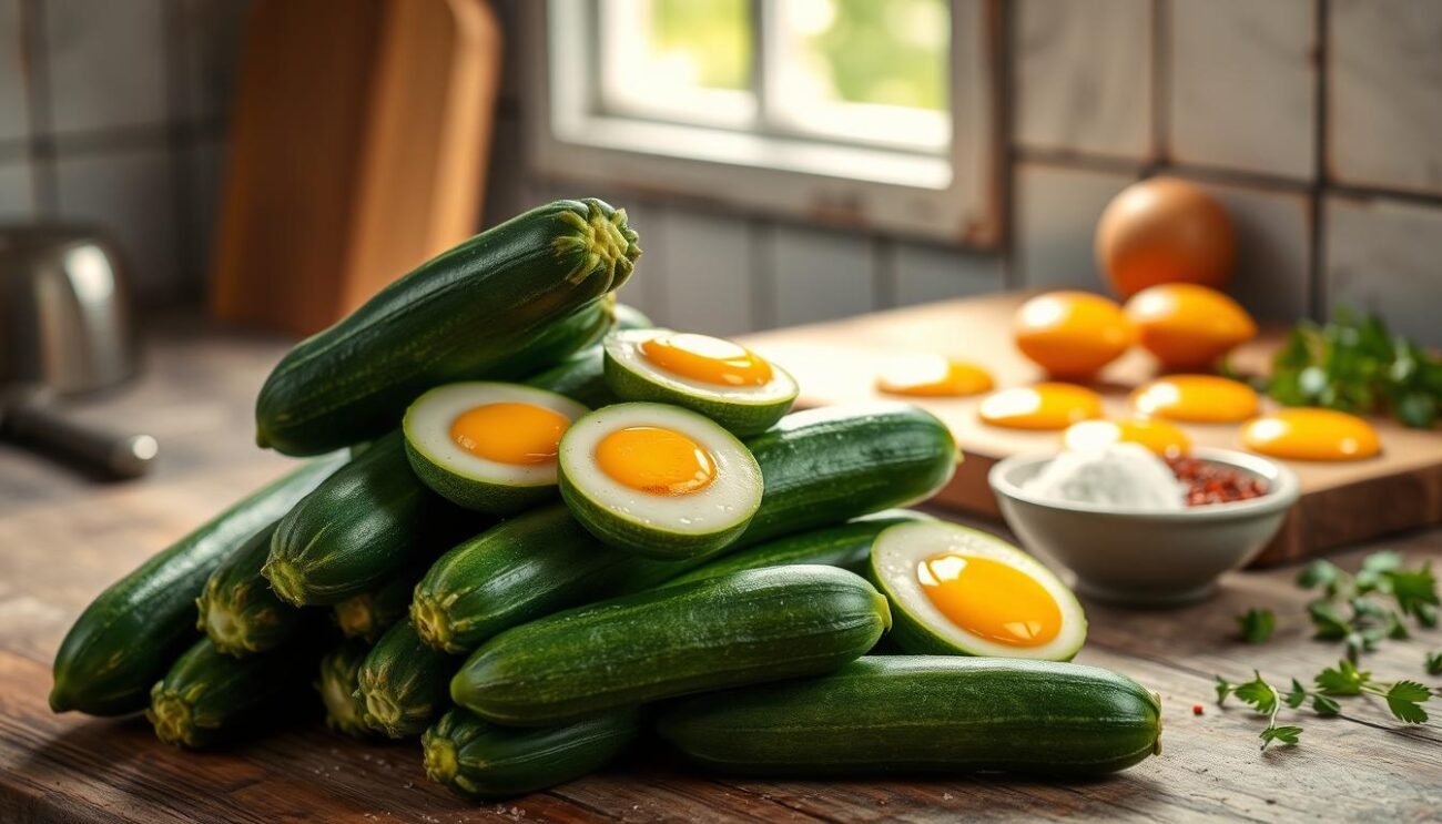 Ingredienti per frittata di zucchine