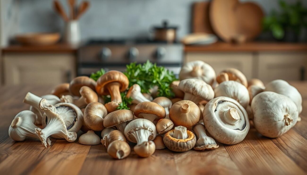 Ingredienti per risotto ai funghi Ingredienti per risotto ai funghi