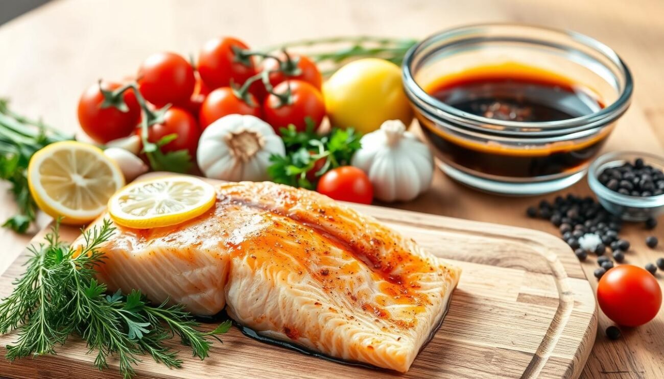 Ingredienti per salmone al forno Ingredienti per salmone al forno