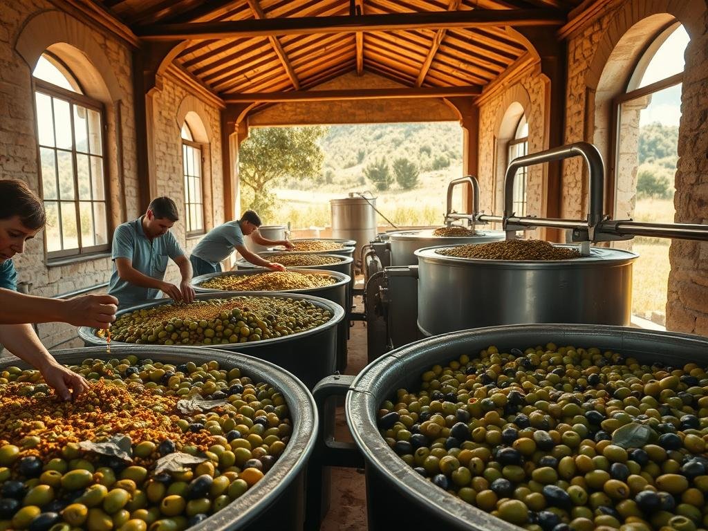 Lavaggio olive processo