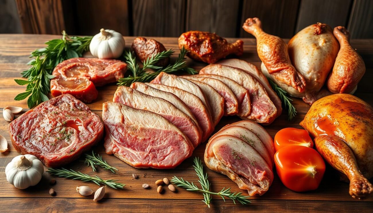 Marinatura carni diverse