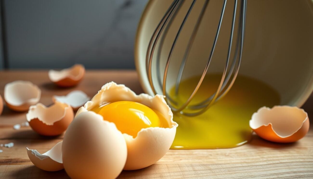 Pan di Spagna preparazione uova