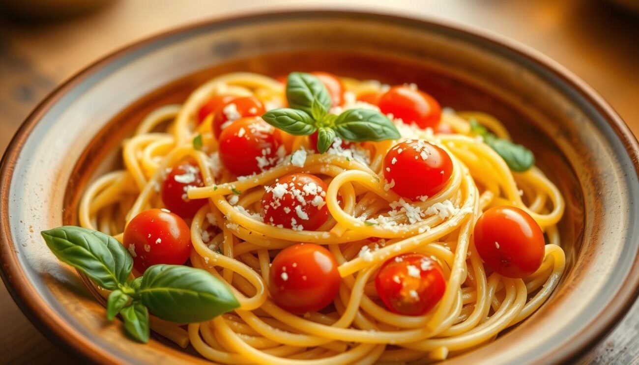 Pasta con pomodorini Pasta con pomodorini