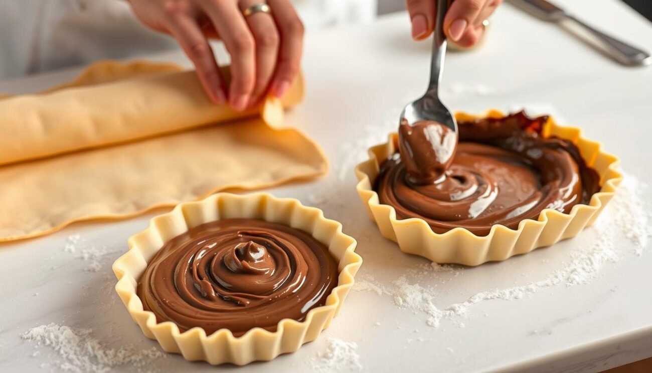 Preparazione Crostata Nutella Preparazione Crostata Nutella