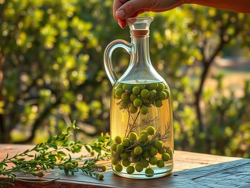 Preparazione Liquore di Mirto Tradizionale Preparazione Liquore di Mirto Tradizionale