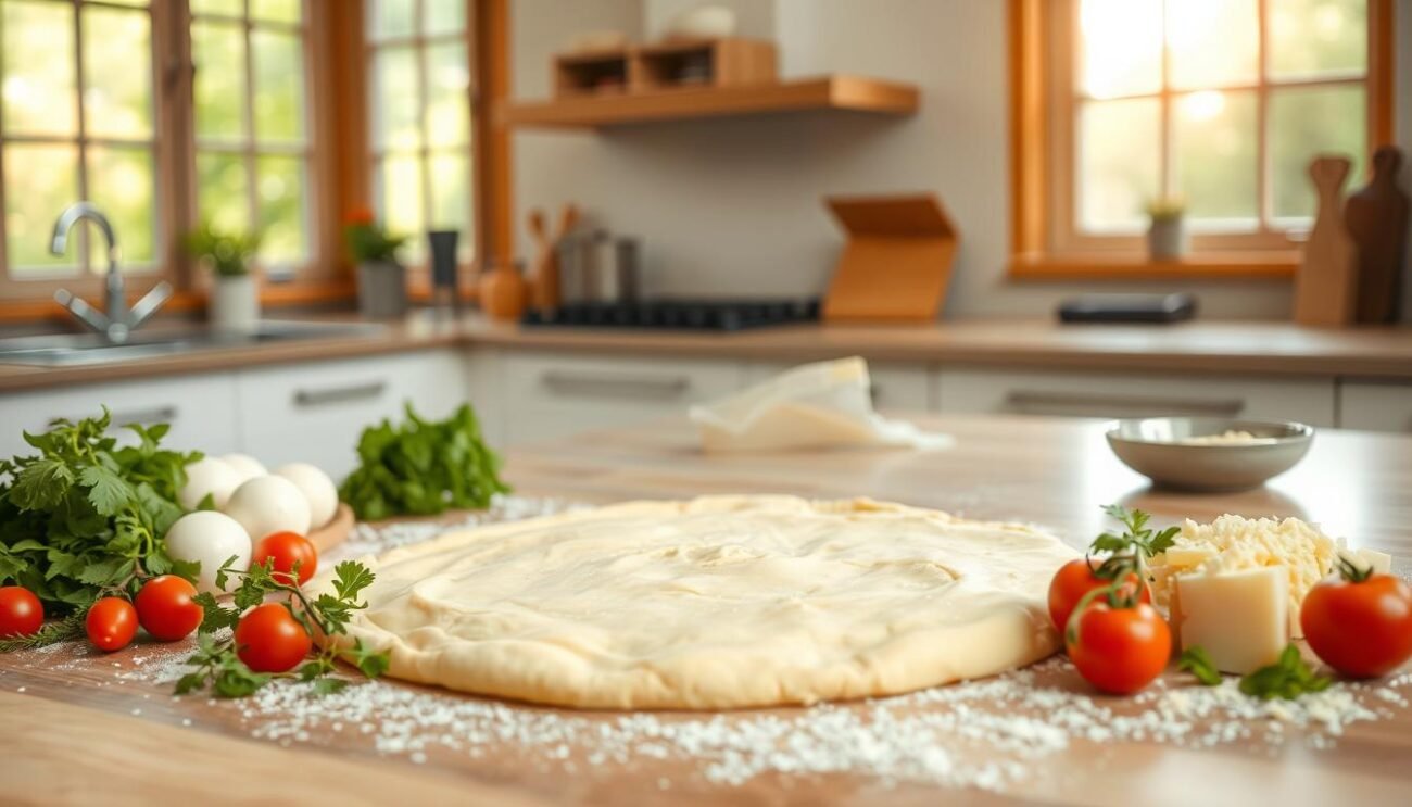 Preparazione base torta salata Preparazione base torta salata