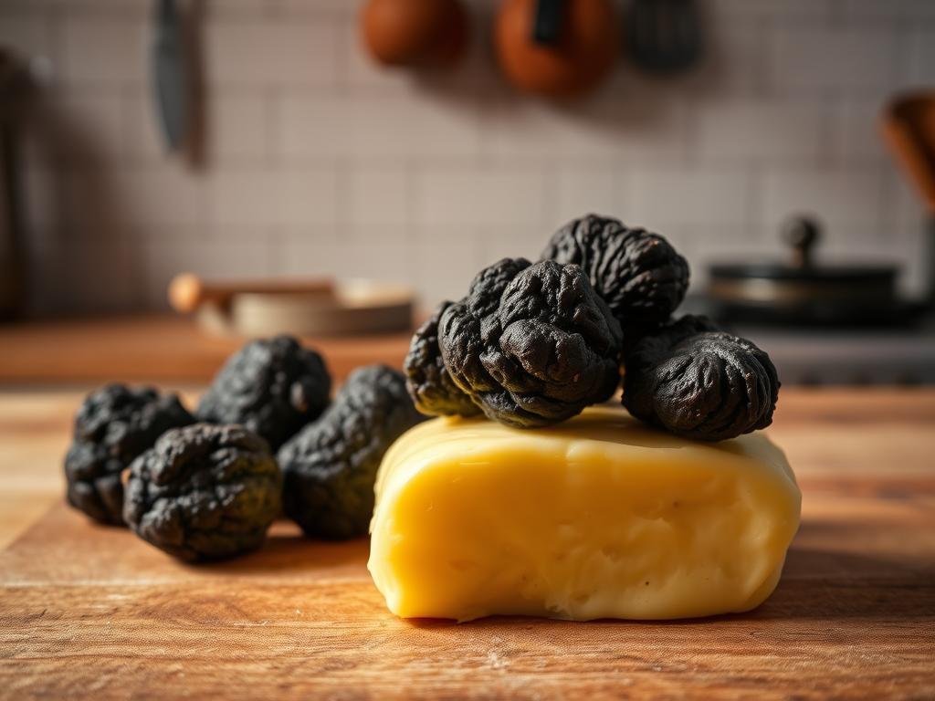 Preparazione burro al tartufo