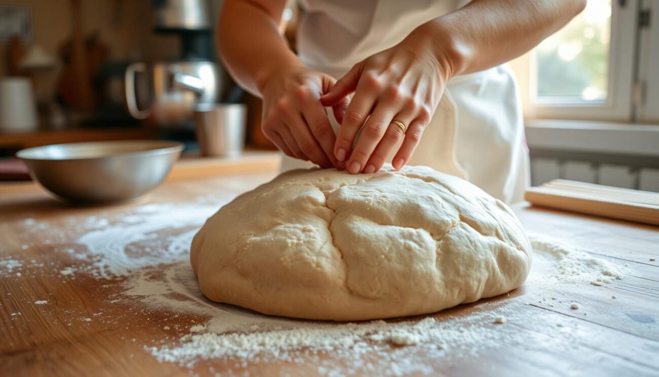 Preparazione impasto pane integrale
