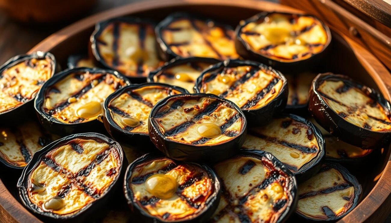 Preparazione melanzane grigliate