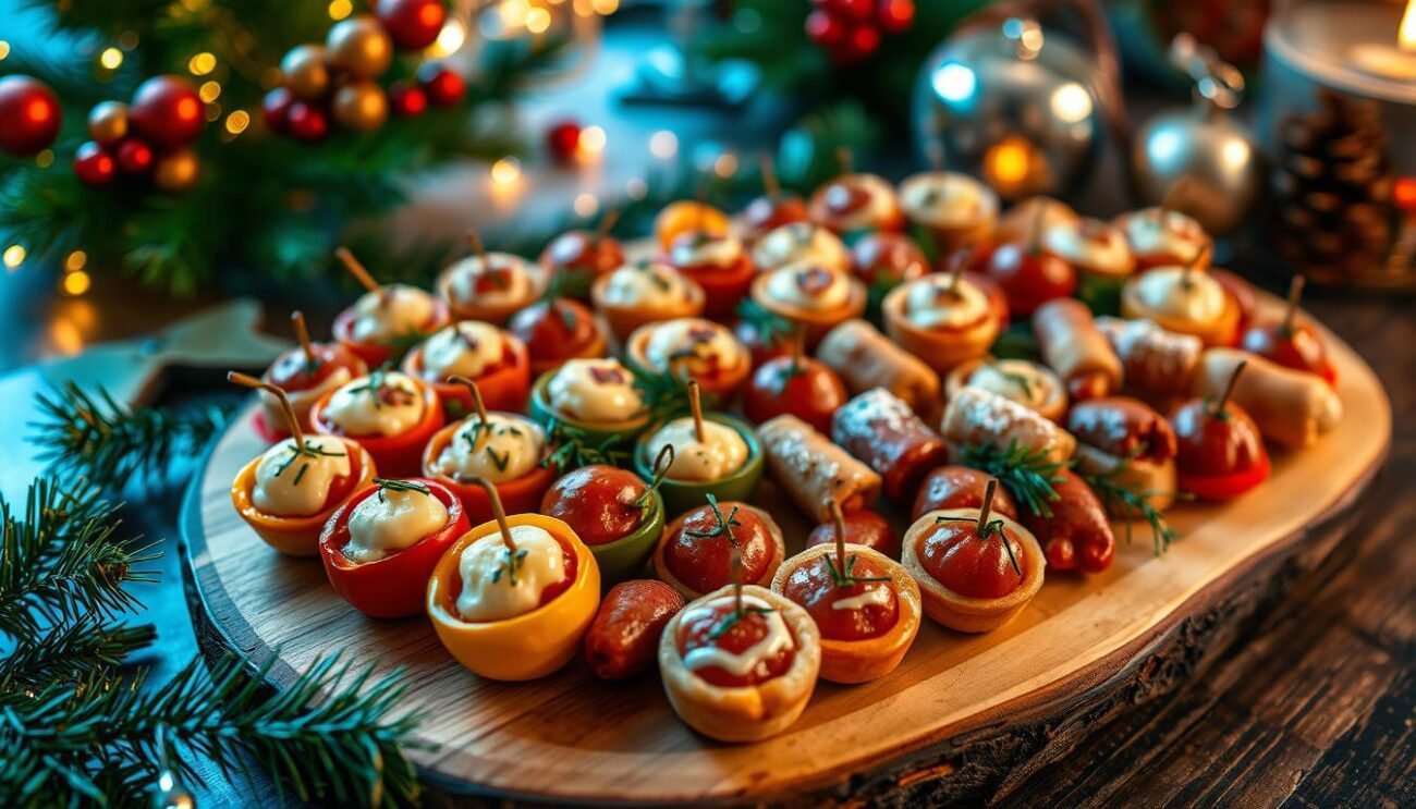 Presentazione creativa stuzzichini natalizi
