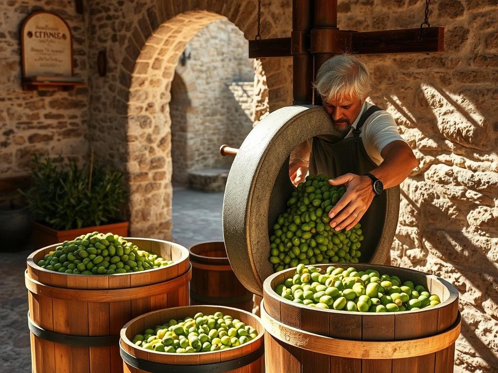 Processo di Gramolatura Olive