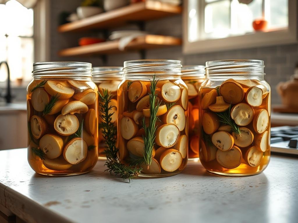 Processo di conservazione funghi Processo di conservazione funghi