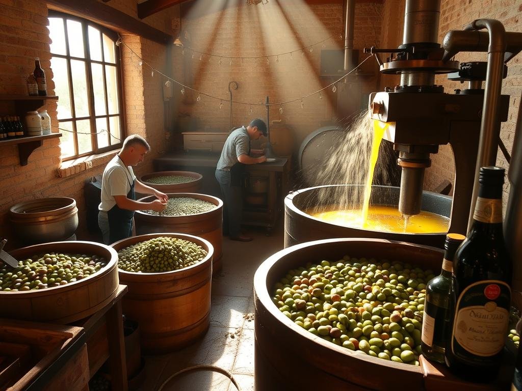 Processo di produzione olio extravergine