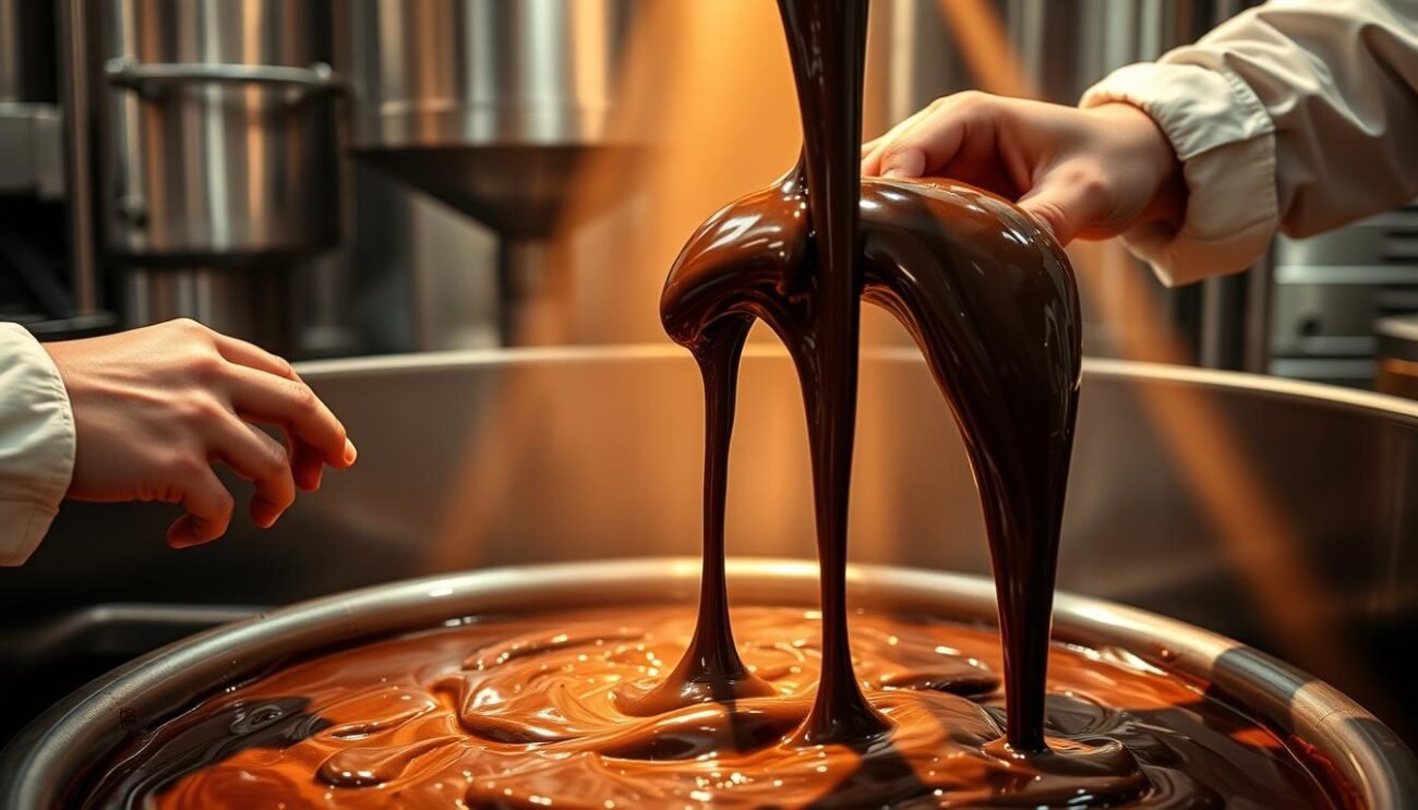 Processo di temperaggio del cioccolato