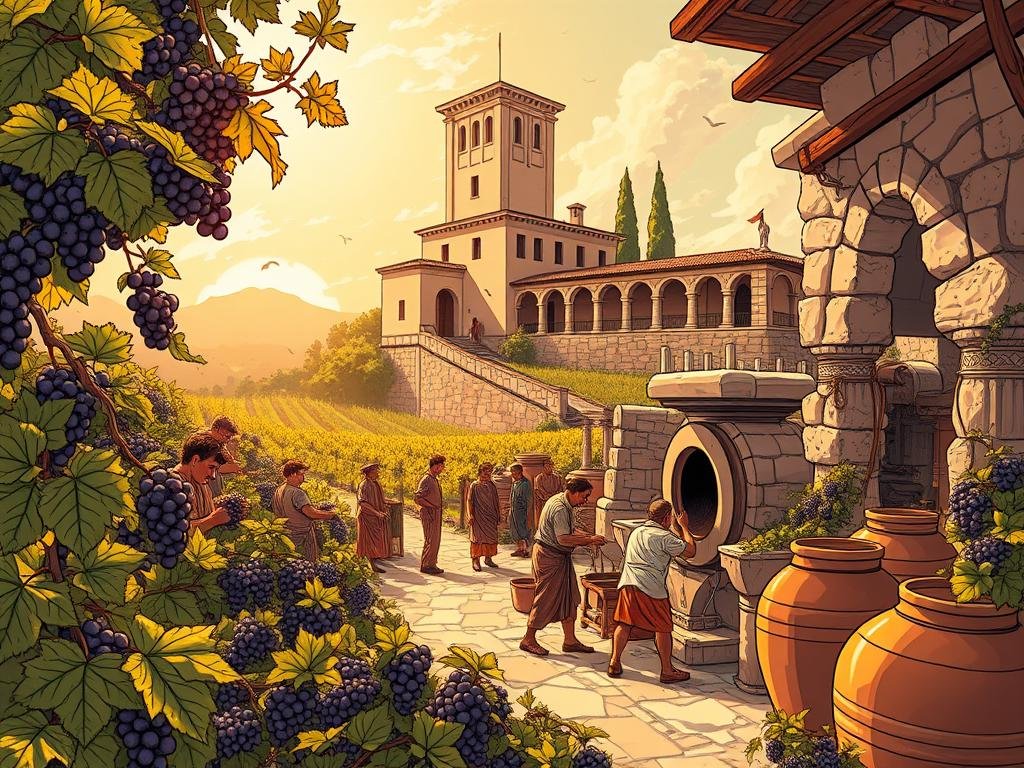 Produzione vinicola romana