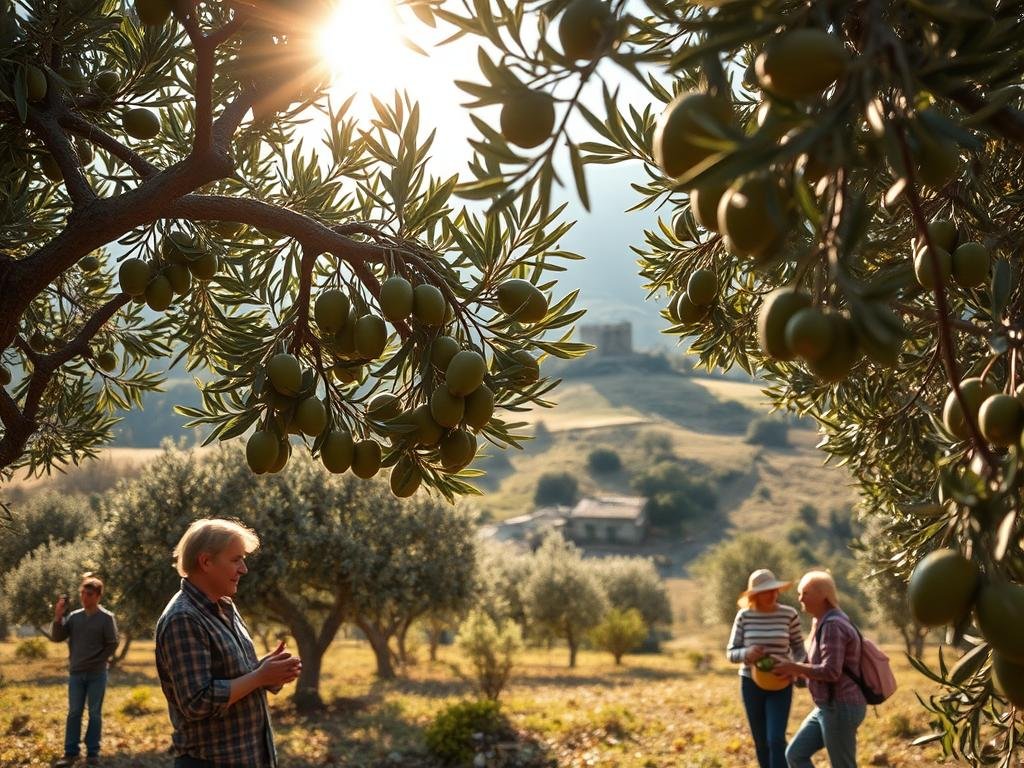 Raccolta olive per produzione olio
