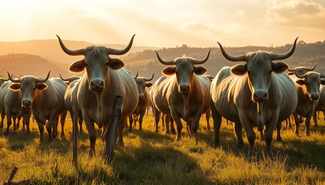 Razza Maremmana nei pascoli toscani