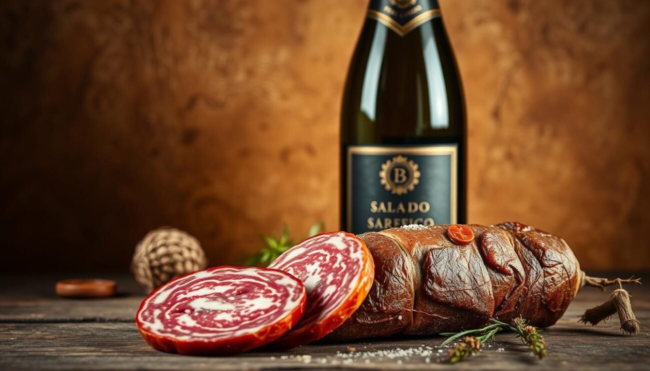 Salame di Varzi e Metodo Classico Oltrepò Pavese Salame di Varzi e Metodo Classico Oltrepò Pavese