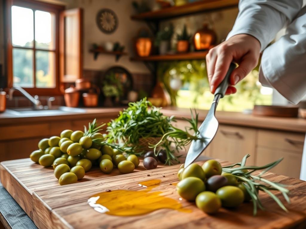 Sansa di Olive in Cucina