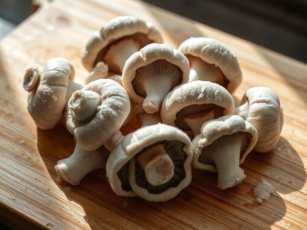 Scongelamento funghi surgelati