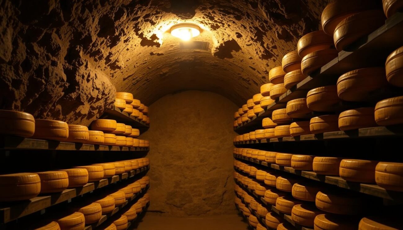Stagionatura formaggi in grotta naturale