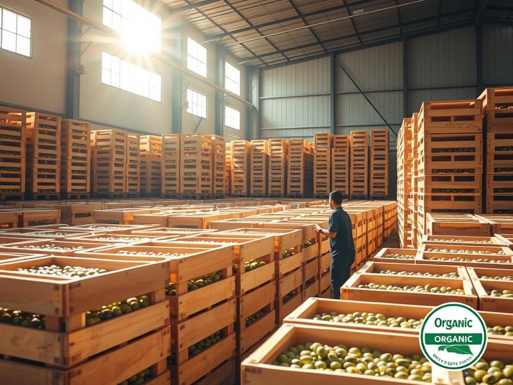 Stoccaggio olive biologiche