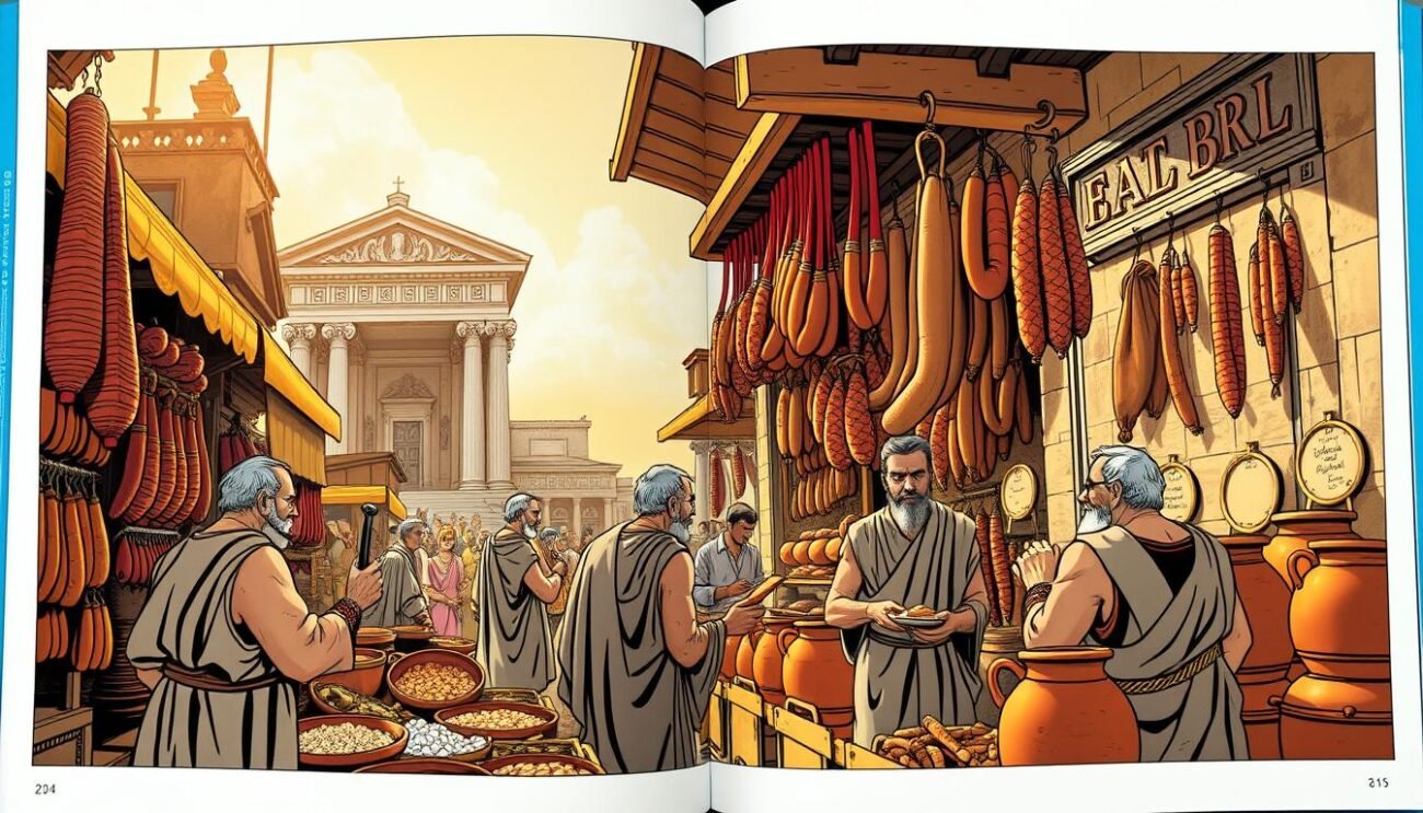 Storia dei salumi in antica Roma