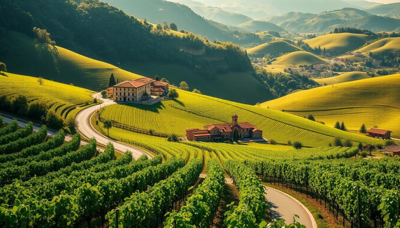 Strada del Vino in Valdobbiadene