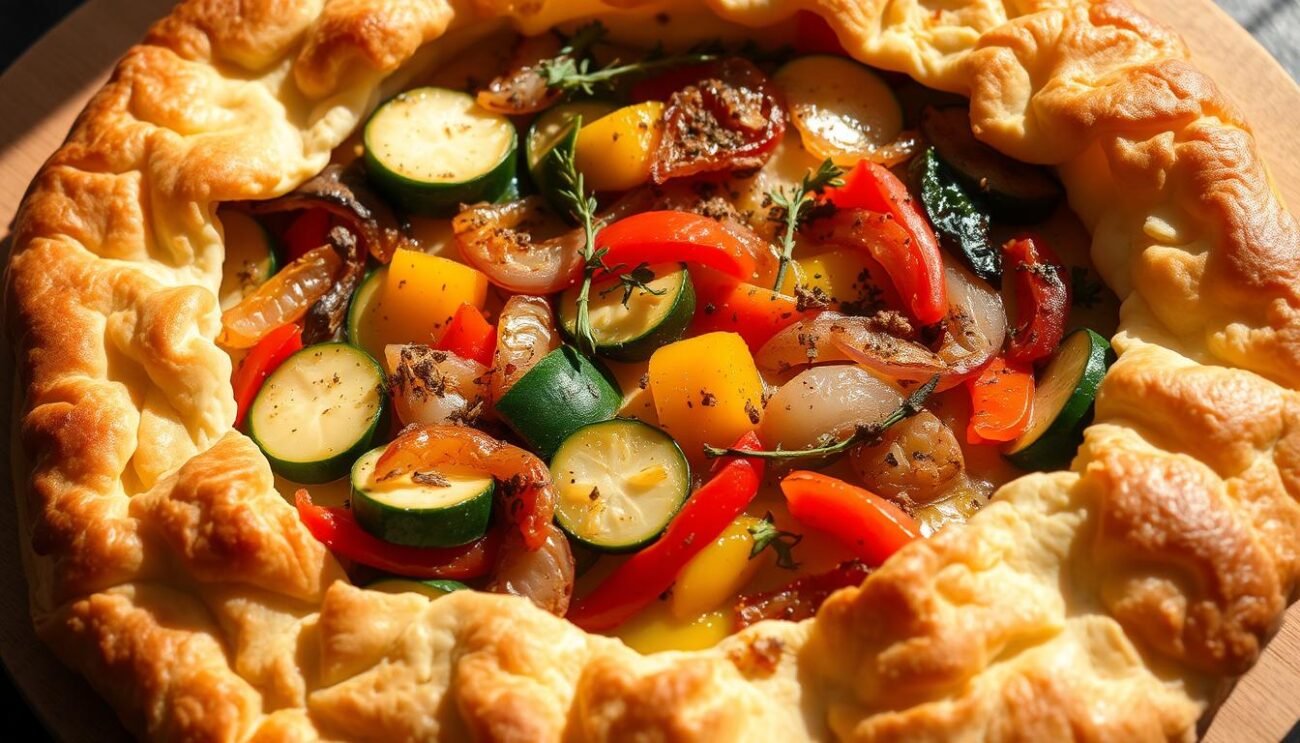 Torta salata con pasta sfoglia Torta salata con pasta sfoglia