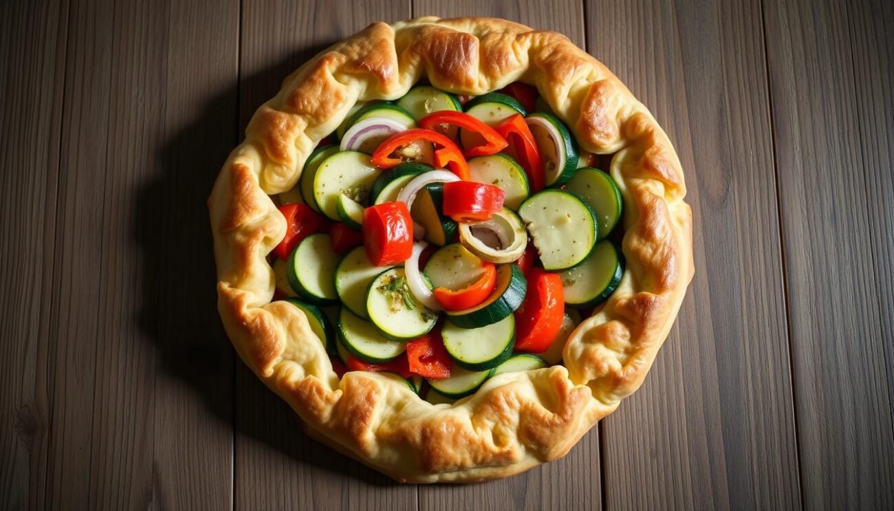 Torta salata con verdure fresche