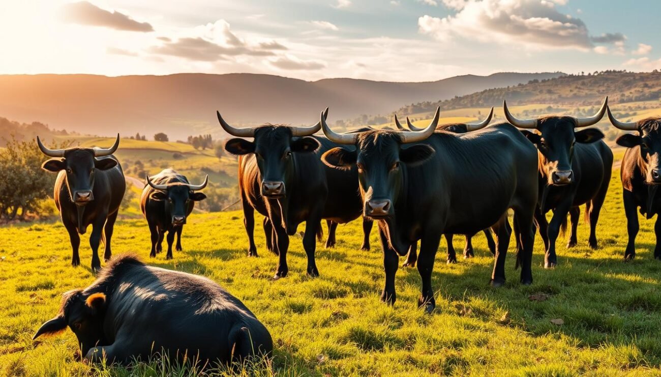 Vacca Cinisara nei pascoli siciliani Vacca Cinisara nei pascoli siciliani