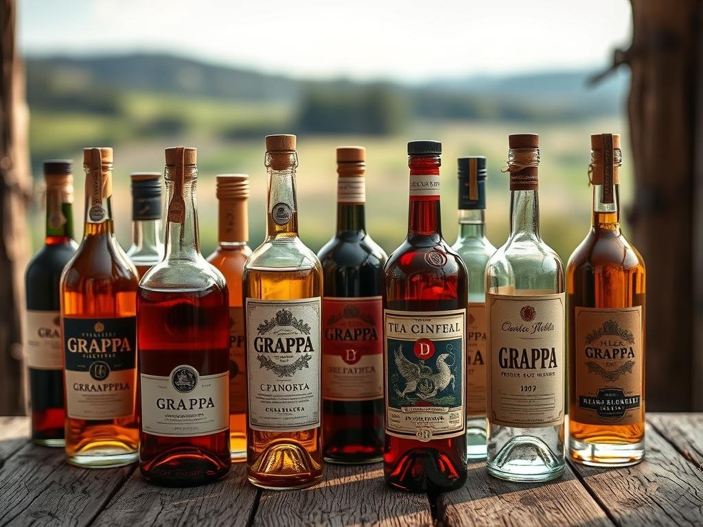 Varietà regionali di grappa italiana