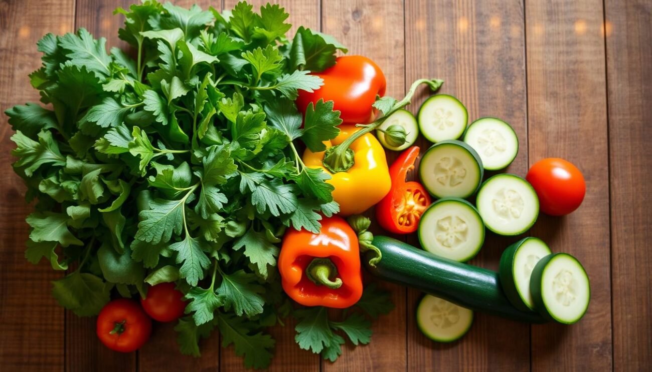 Verdure fresche per torta salata