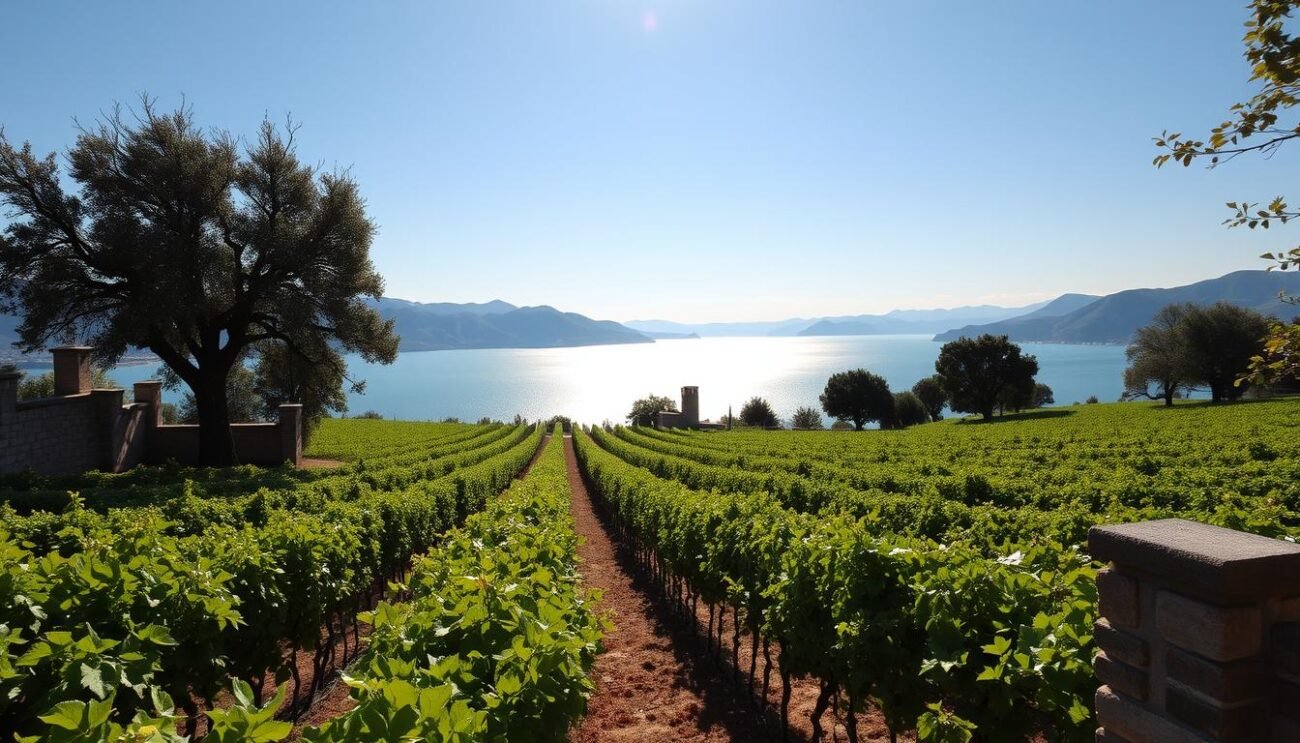 Vigneti di Lugana sul Lago di Garda