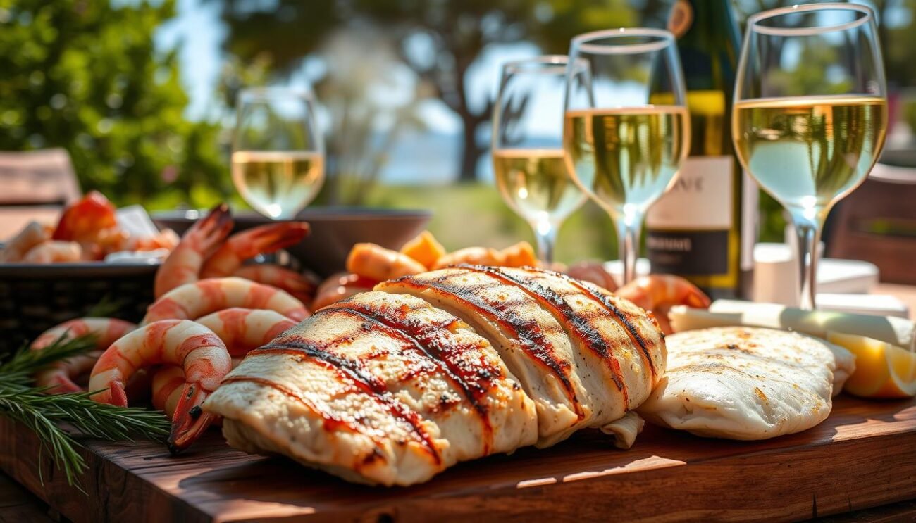 Vini bianchi per carni bianche alla griglia