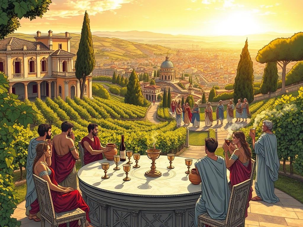 Vino nei riti romani