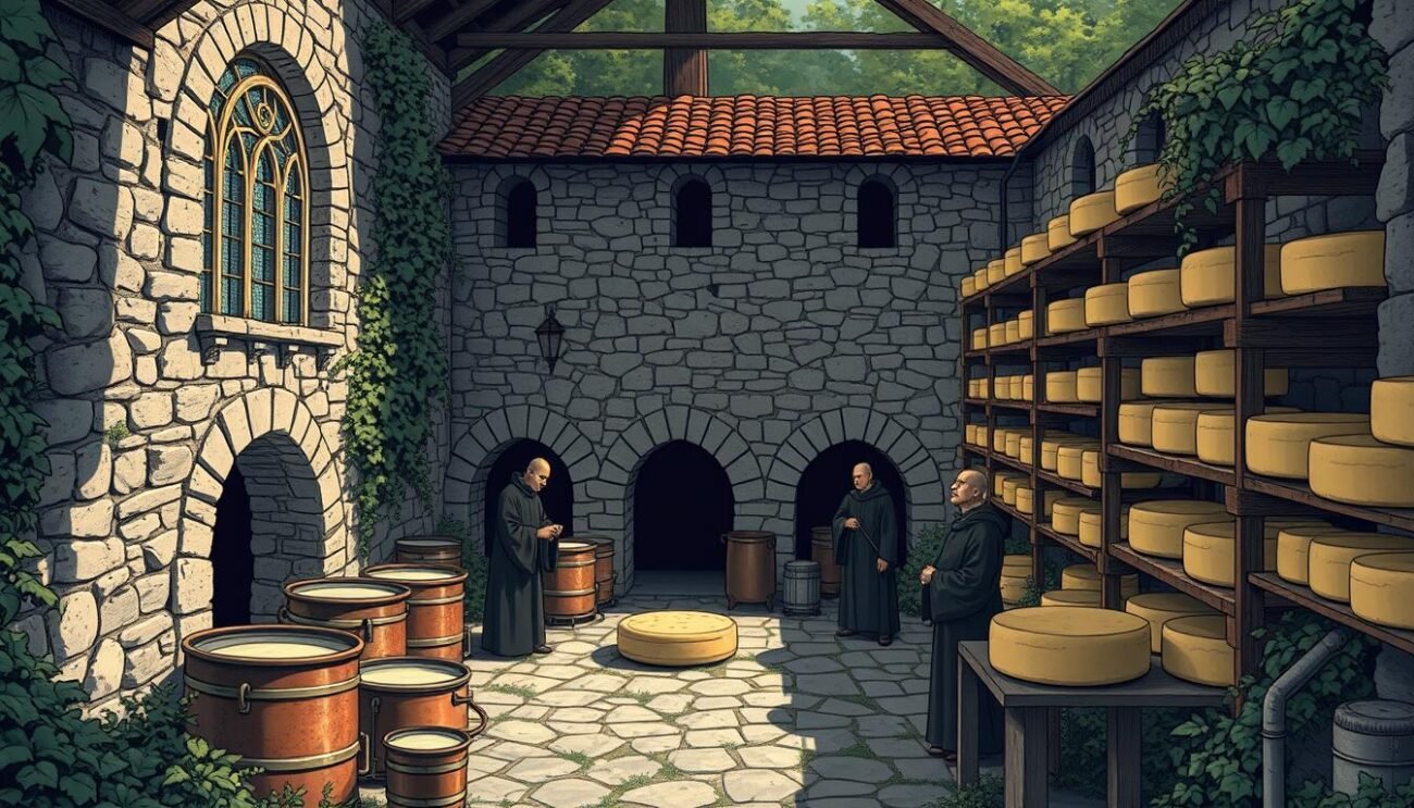 origine monastica dei formaggi