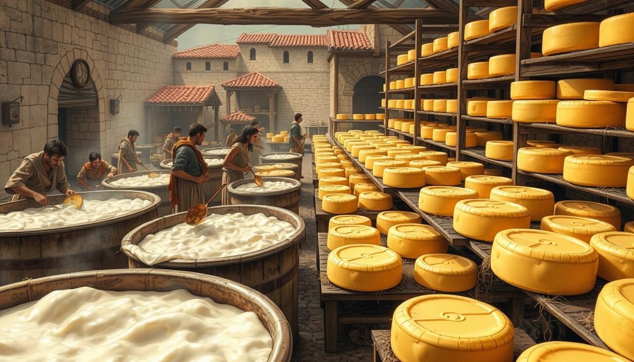 processi di caseificazione romana