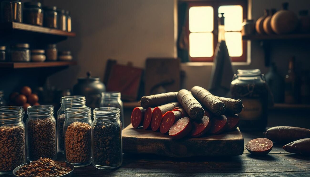 tecnica di conservazione con sale e spezie