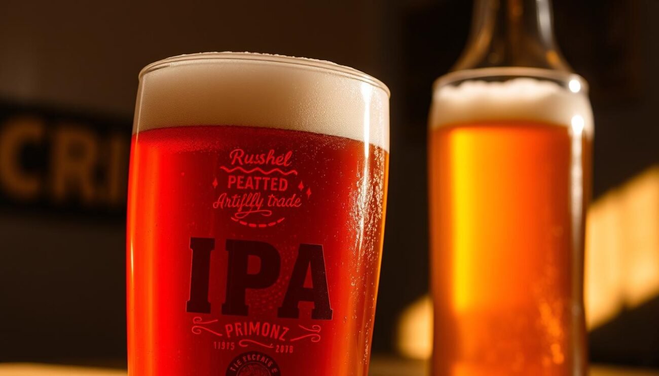 A rustic, artfully-crafted IPA beer with vibrant golden-amber hues, captured in an intimate, softly-lit setting. Detailed textures of the glass and bottle showcase the premium quality, while frothy head crowns the rich, aromatic brew. Warm natural lighting from the side illuminates the clarity and effervescence, creating a cozy, inviting atmosphere. The overall composition emphasizes the craft, care, and passion poured into every sip of this exceptional IPA. A rustic, artfully-crafted IPA beer with vibrant golden-amber hues, captured in an intimate, softly-lit setting. Detailed textures of the glass and bottle showcase the premium quality, while frothy head crowns the rich, aromatic brew. Warm natural lighting from the side illuminates the clarity and effervescence, creating a cozy, inviting atmosphere. The overall composition emphasizes the craft, care, and passion poured into every sip of this exceptional IPA.