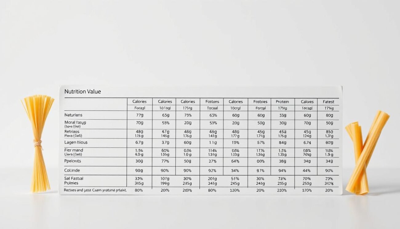 Calorie Pasta: Tabella Nutrizionale Completa E Confronto Formati
