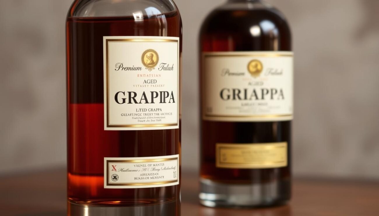 Immagine di una grappa barriccata italiana premium Immagine di una grappa barriccata italiana premium