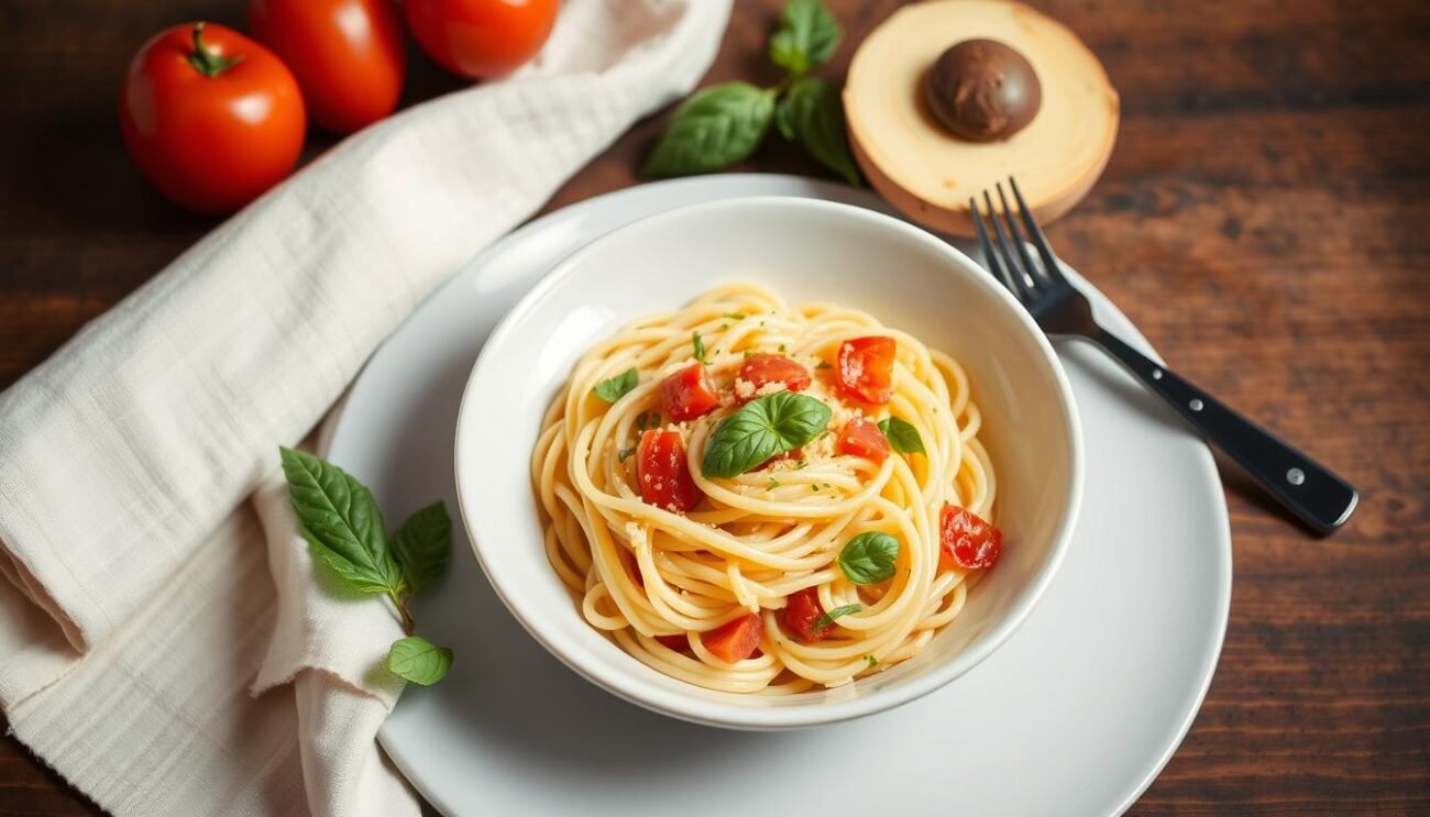 Immagine di una ricetta di pasta salutare per ipertesi