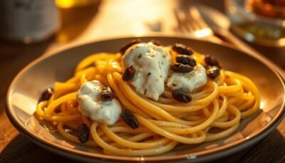 Pasta Burrata e Acciughe