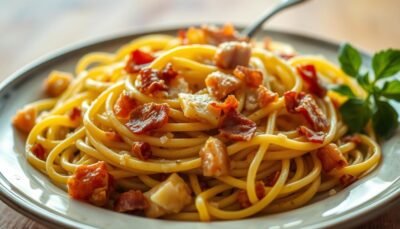 Pasta Carciofi e Pancetta