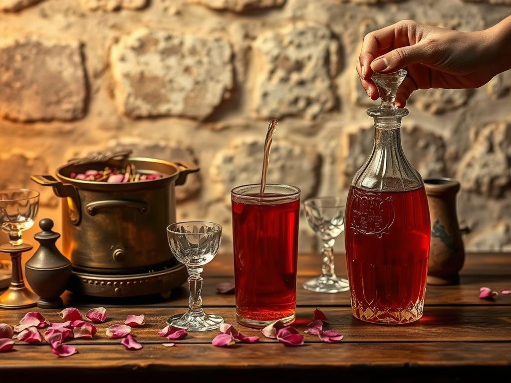 Preparazione del Rosolio Preparazione del Rosolio