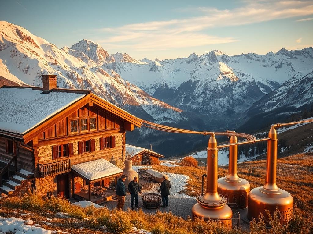 Produzione di Genepy nelle Alpi Produzione di Genepy nelle Alpi